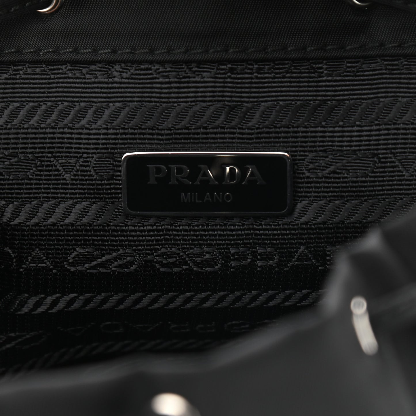 Nylon Vela Mini Crossbody Backpack Black