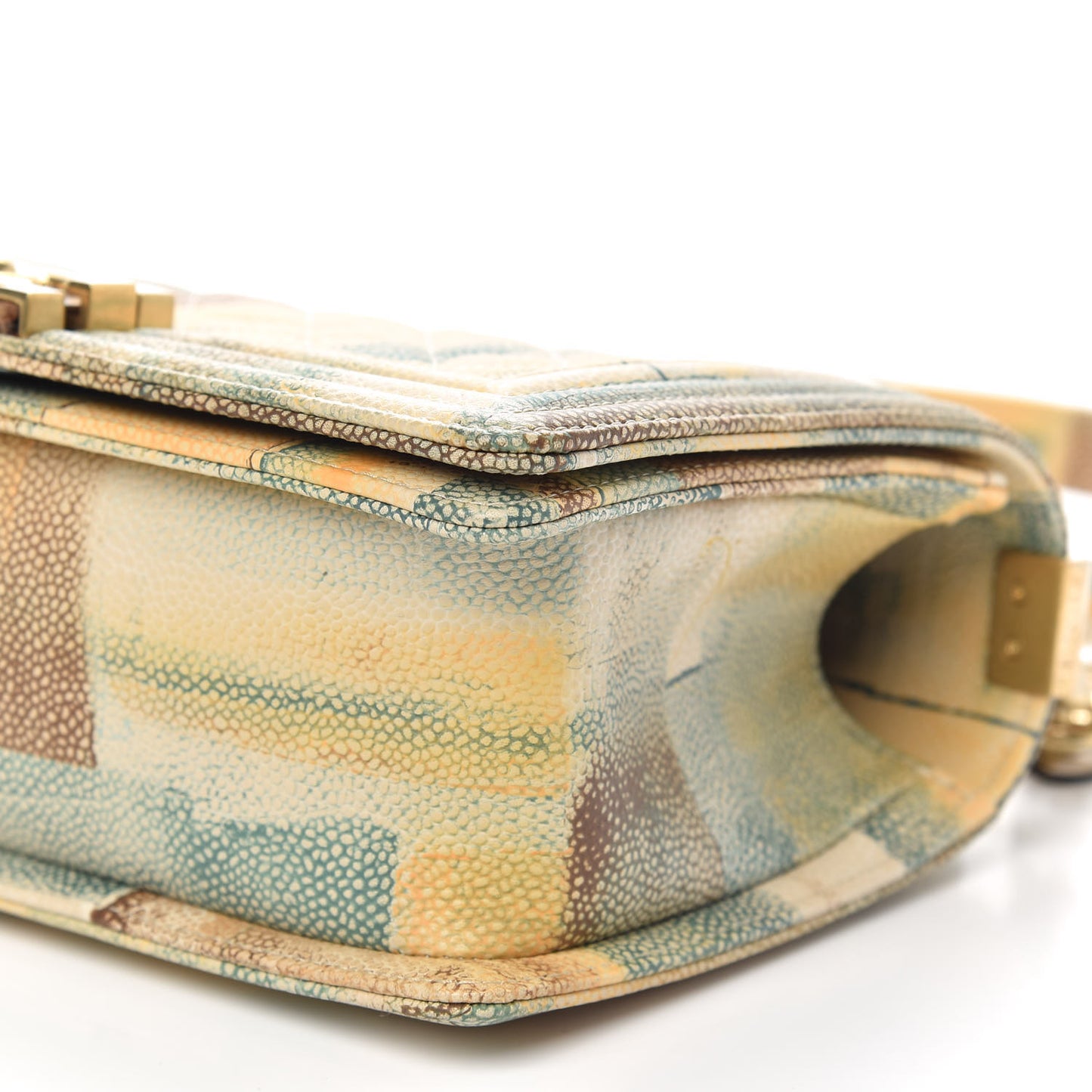 Painted Caviar Quilted Medium Boy In Cuba Flap Multicolor