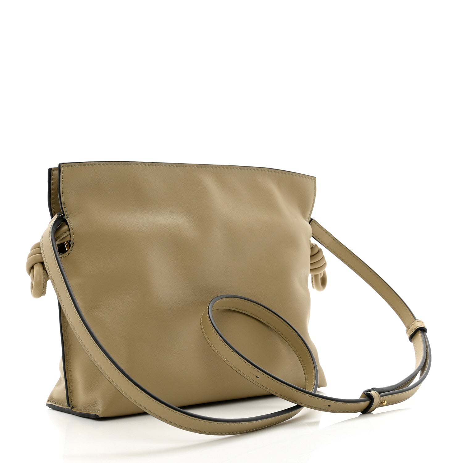 Loewe Calfskin Mini Flamenco Knot Clutch Clay Green 3 of 8