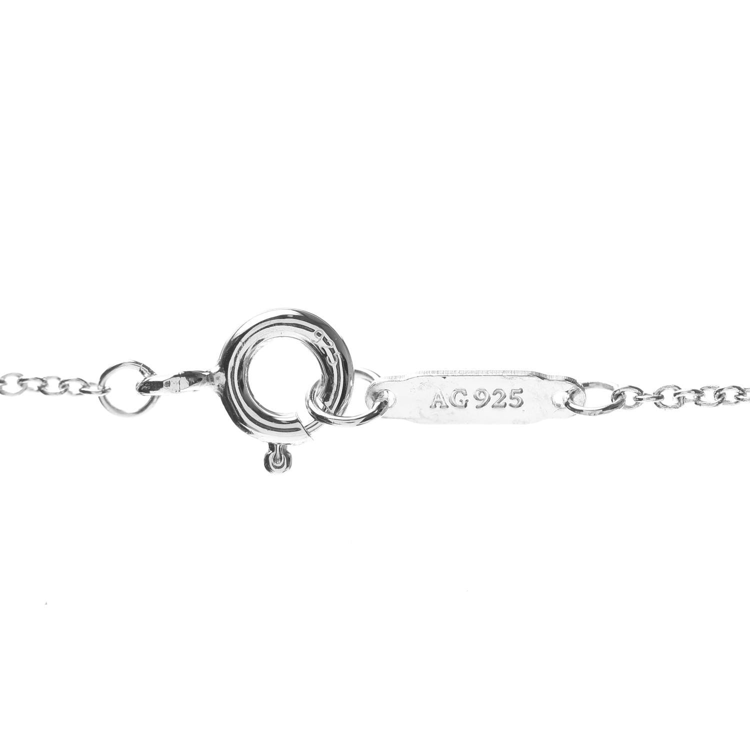 Tiffany Sterling Silver Return to Tiffany Heart Key Pendant Necklace 5 of 5