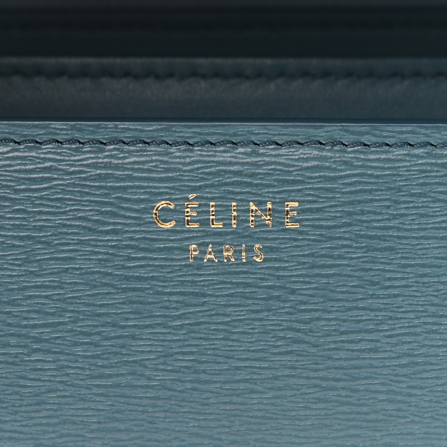 Celine Liege Calfskin Medium Classic Box Flap Bag Blue Slate 7 of 11