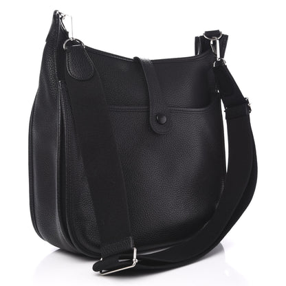 Hermes Taurillon Clemence Evelyne III GM Black 2 of 9