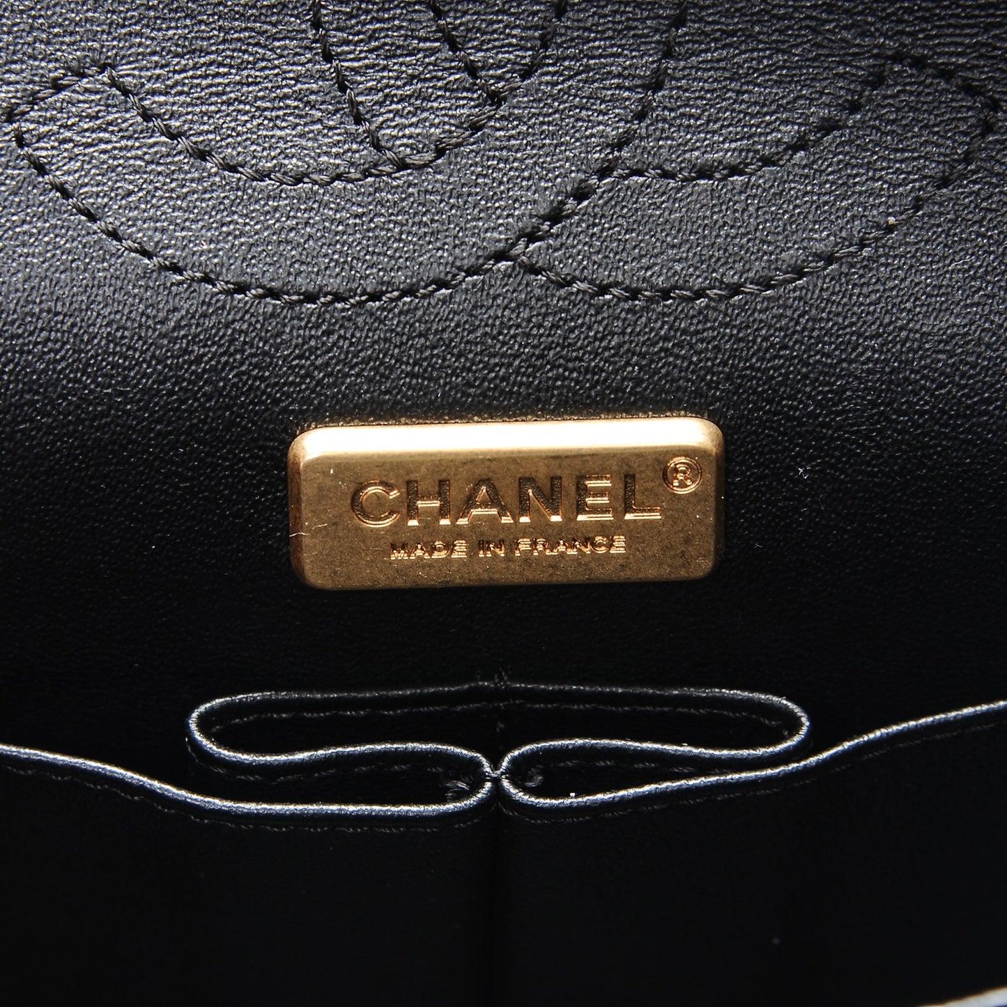 Aged Calfskin Casino 2.55 Reissue 224 Flap Black