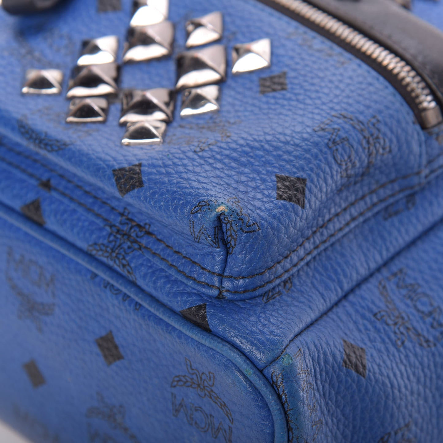 Visetos Studded Colorblock Mini Stark Brock Backpack Blue
