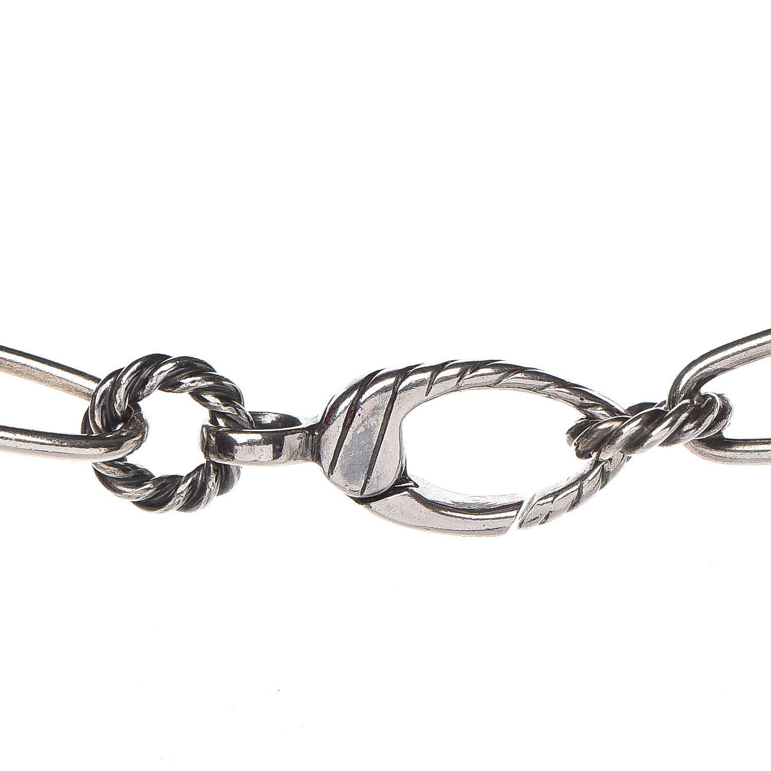 David Yurman Sterling Silver 18K Gold Mobile Link Necklace 4 of 5