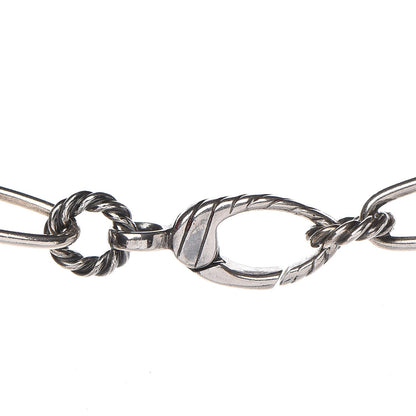 David Yurman Sterling Silver 18K Gold Mobile Link Necklace 4 of 5