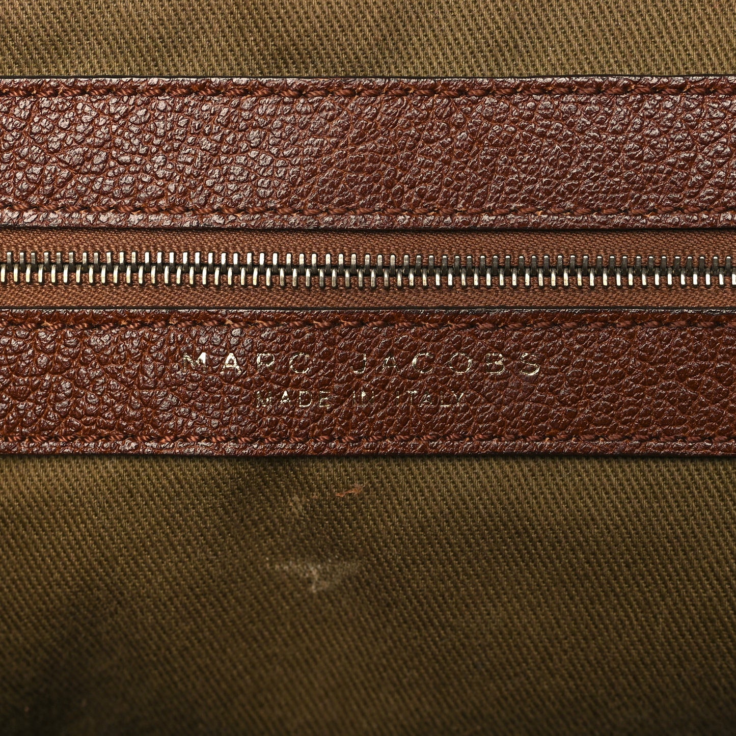 Calfskin Quilted Stam Brown