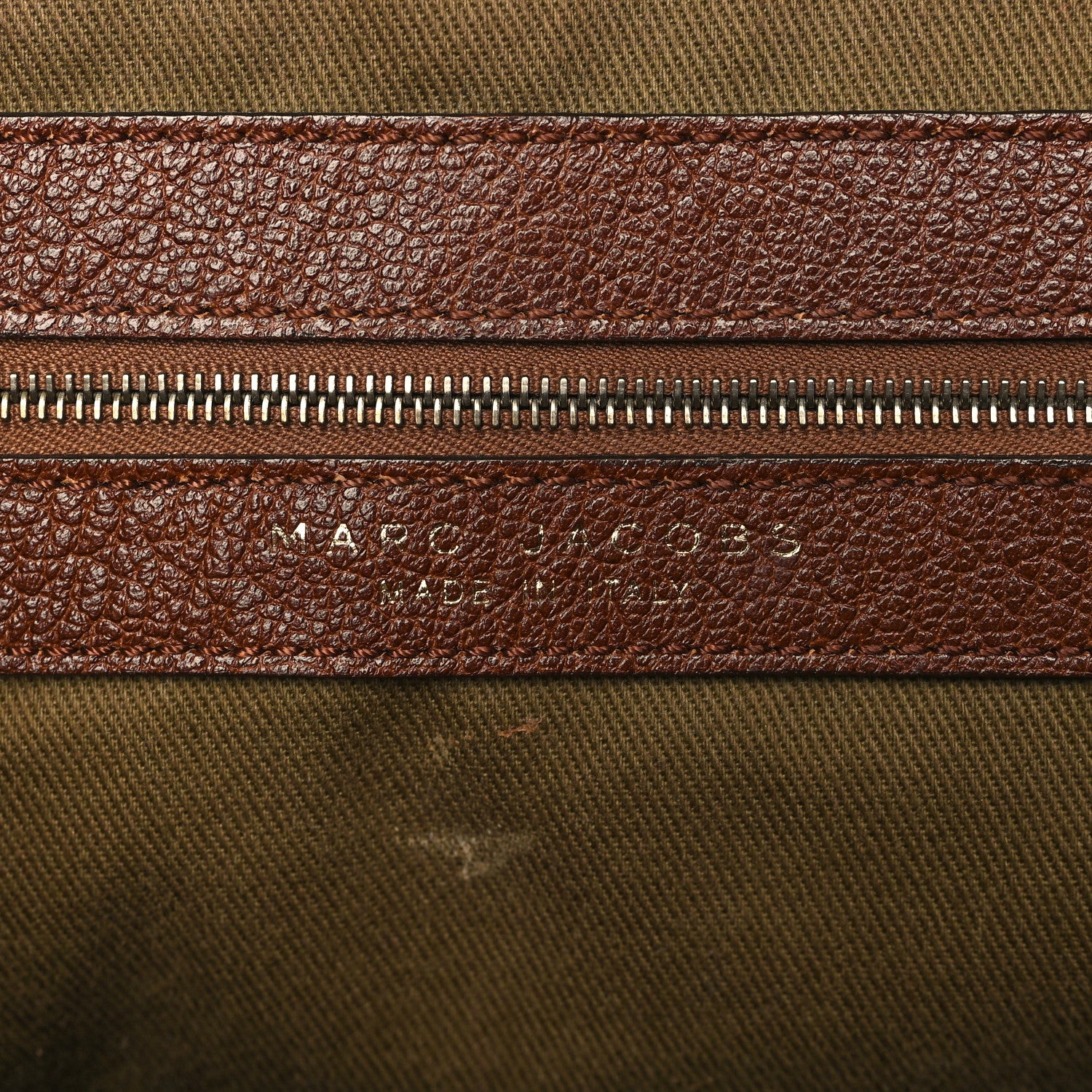 Marc Jacobs Calfskin Quilted Stam Brown 6 of 9