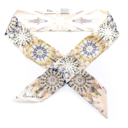 Christian Dior Silk KaleiDiorscopic Mitzah Scarf Dusty Jade 1 of 5