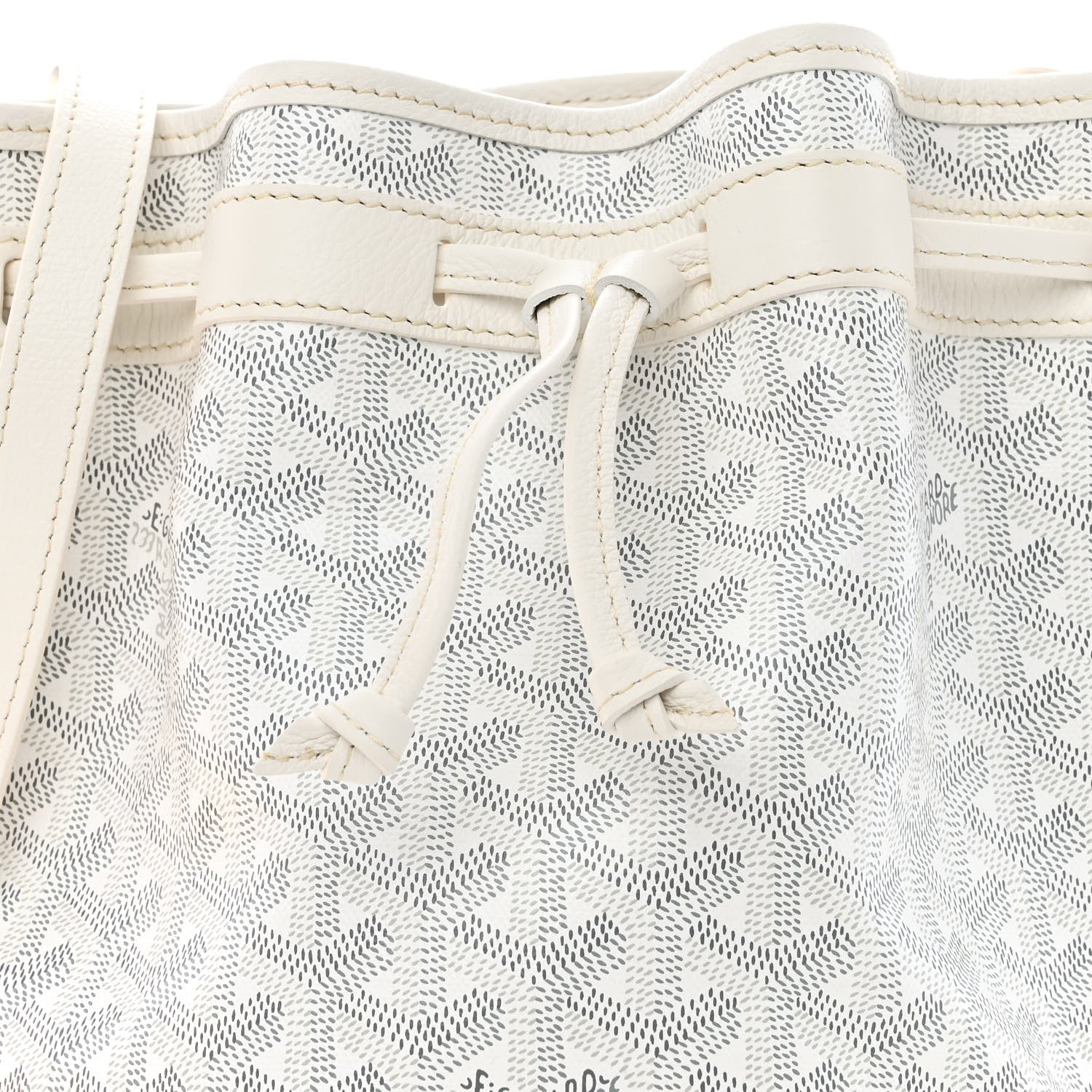 Goyard Goyardine Petit Flot Bucket Bag PM White 7 of 9