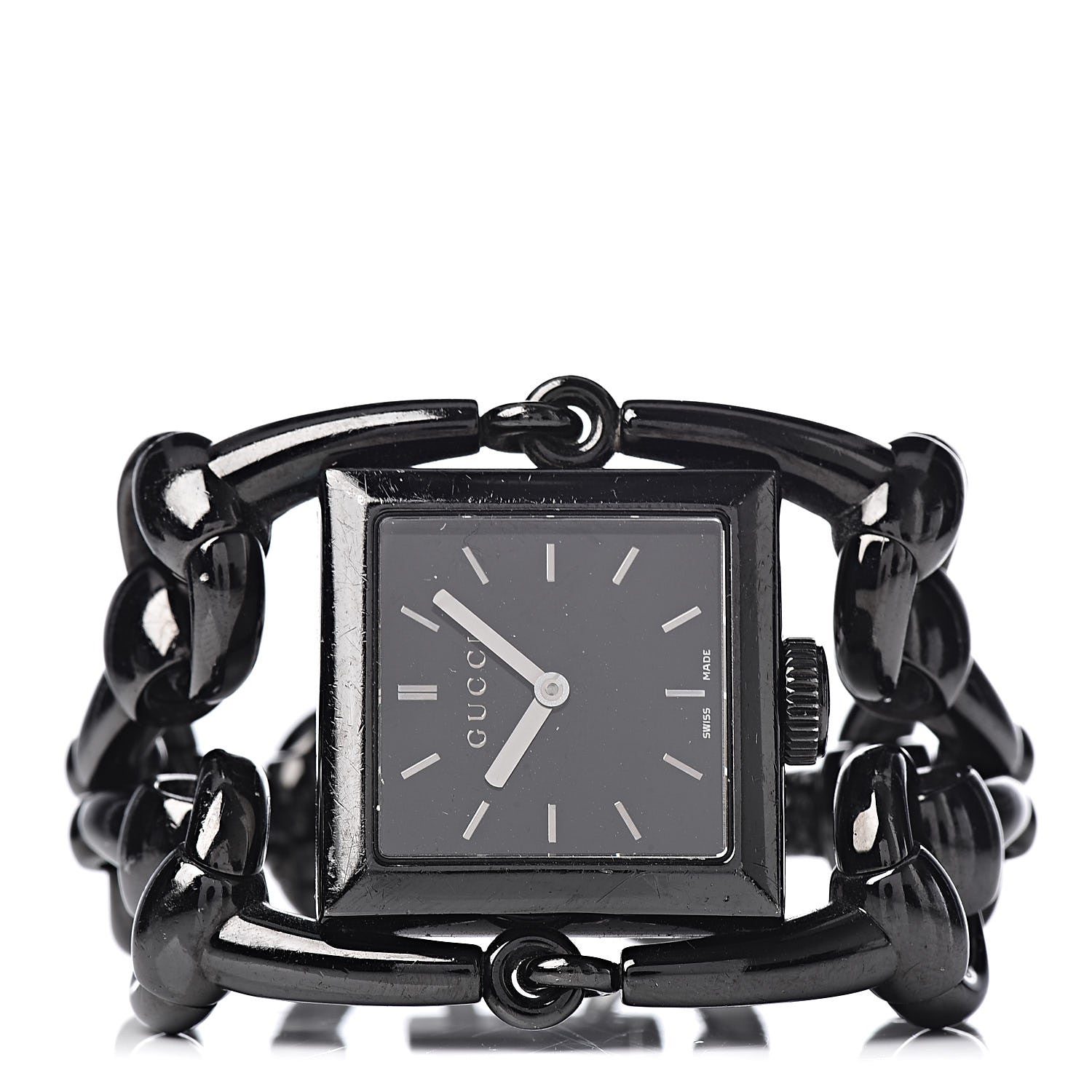 Gucci Stainless Steel 25mm Signoria Quartz Watch Black 3 of 5