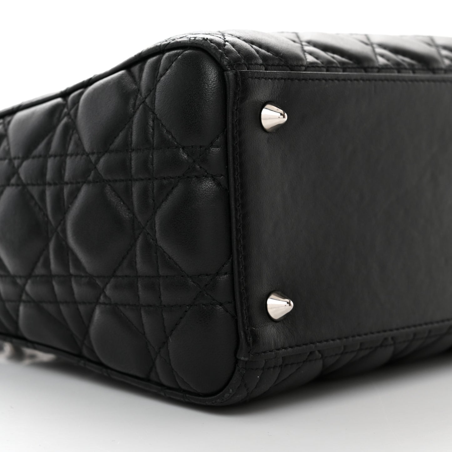 Lambskin Cannage Medium Lady Dior Black