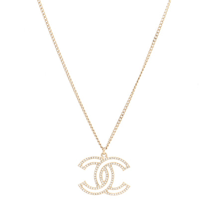 Chanel Crystal CC 100 Anniversary Necklace Gold 1 of 5