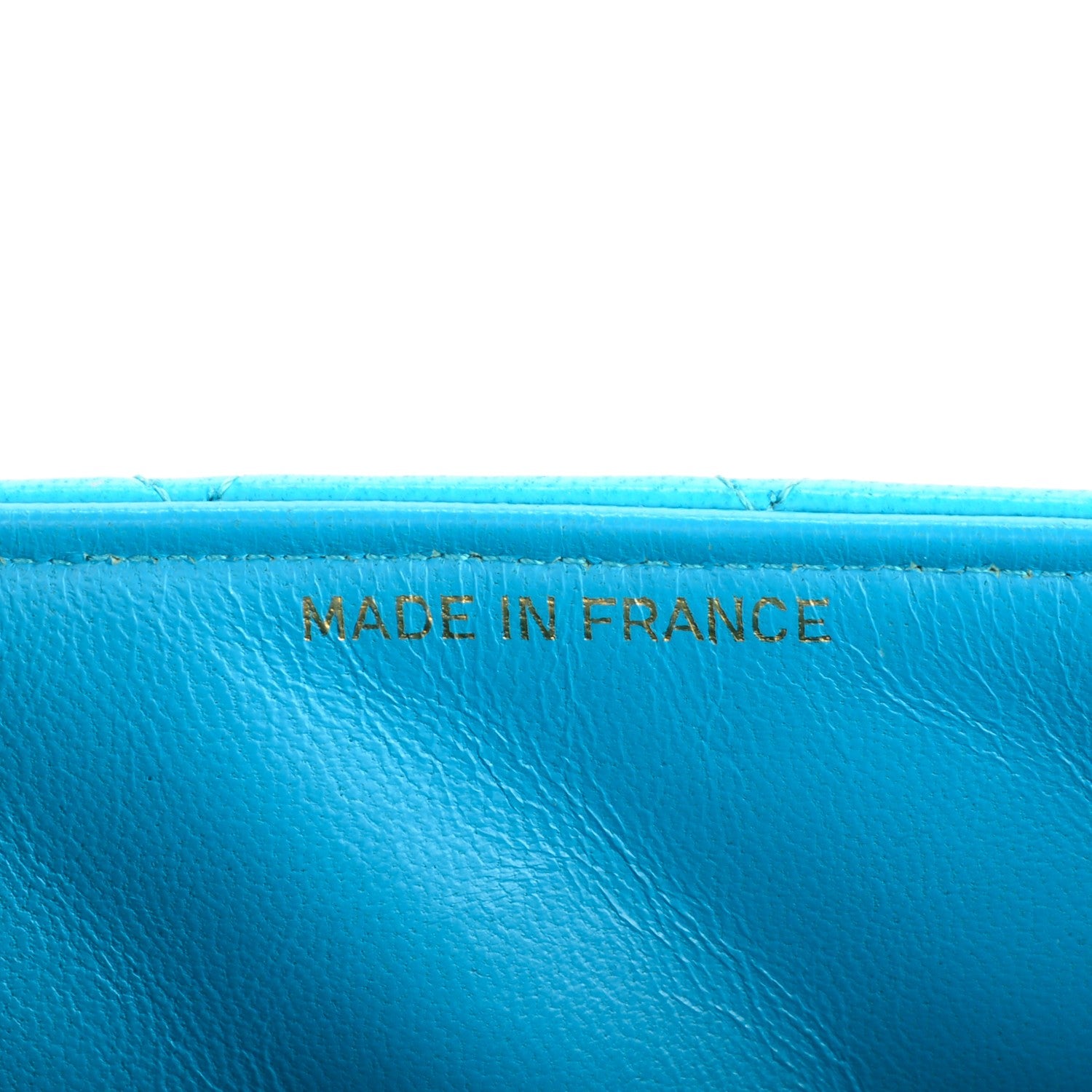 Chanel Lambskin Quilted Mini Square Flap Turquoise 7 of 8