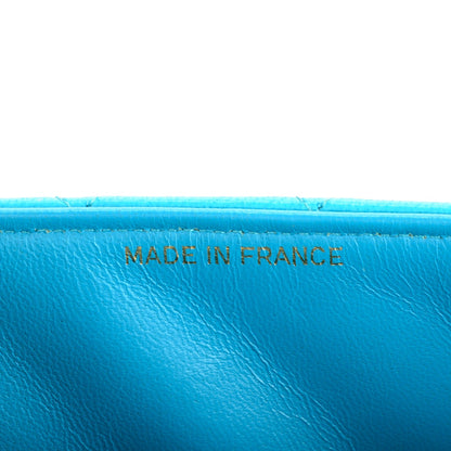 Chanel Lambskin Quilted Mini Square Flap Turquoise 7 of 8