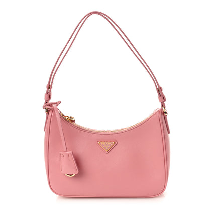Prada Saffiano Lux Mini Re-Edition Shoulder Bag Petalo 1 of 8