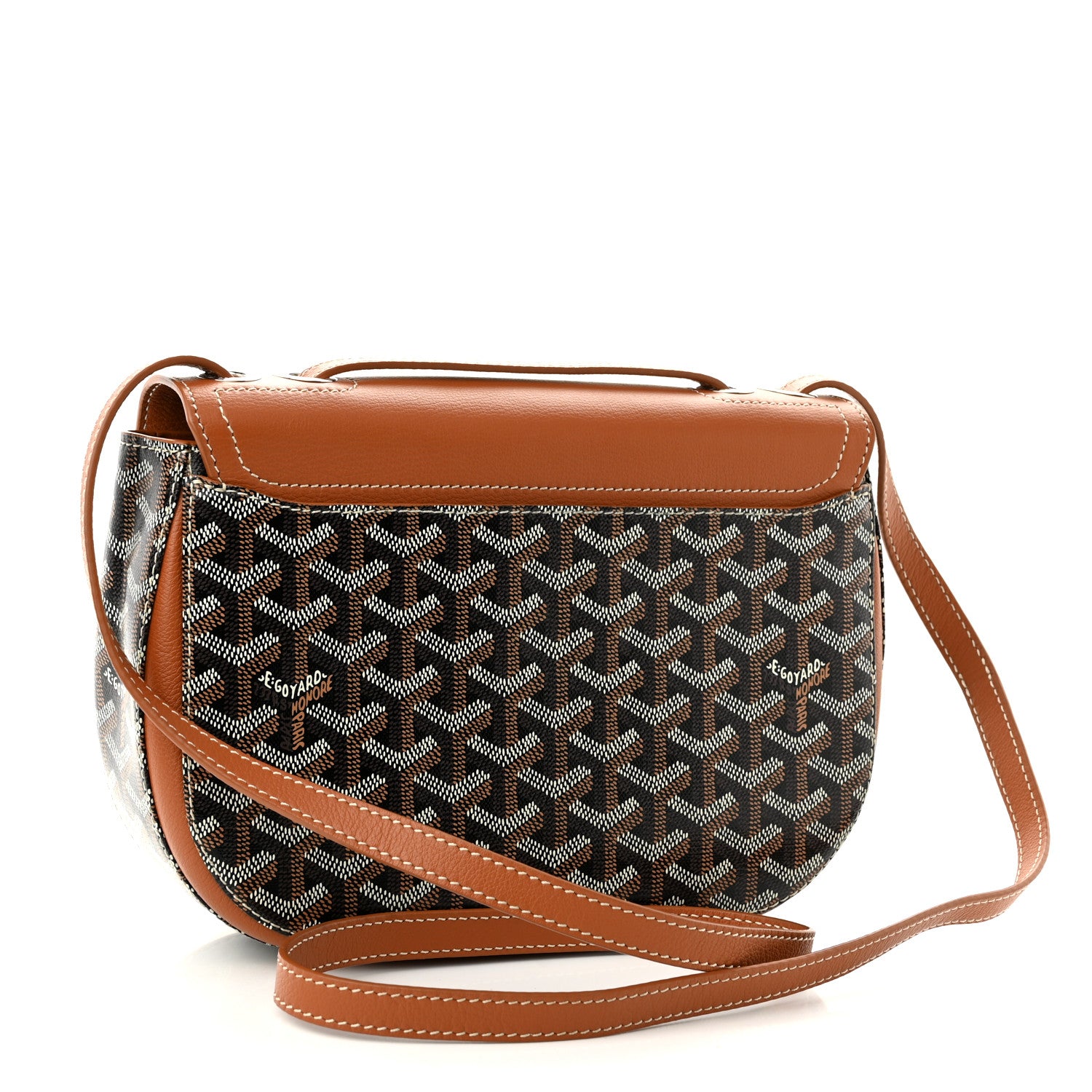 Goyard Goyardine 233 PM Shoulder Bag Black Gold 3 of 10