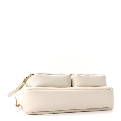 Chanel Calfskin Quilted Small Camera Case White 4 of 10