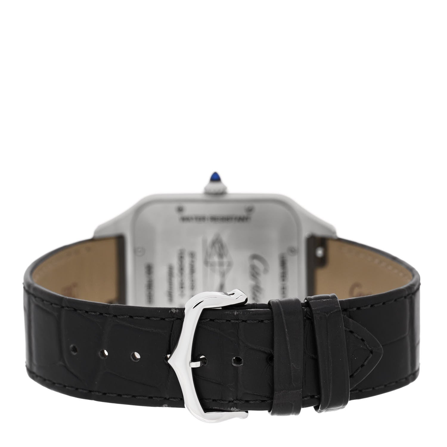 Cartier Stainless Steel 18K Pink Gold Alligator 34mm Santos Dumont Limited Edition 500 Manual Winding Watch 3 of 4