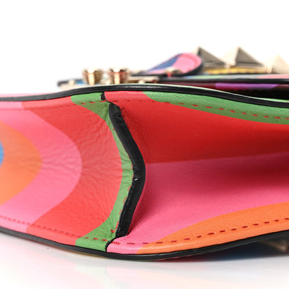 Valentino Garavani Vitello 1973 Small Glam Lock Rockstud Flap Multicolor 9 of 9
