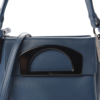 Christian Louboutin Grained Calfskin Passage Messenger Blue 14 of 14