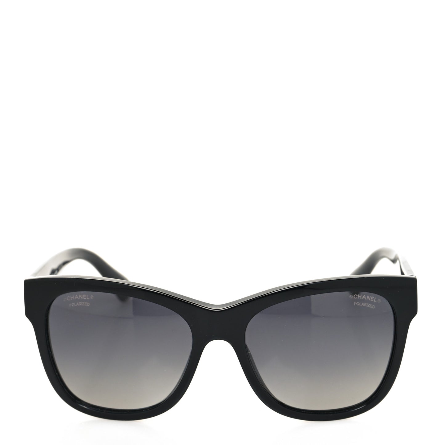 Acetate Polarized Square CC Sunglasses 5380 Black