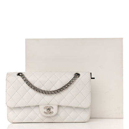 Chanel Caviar Quilted Medium Double Flap Bijoux Chain White 21 of 21