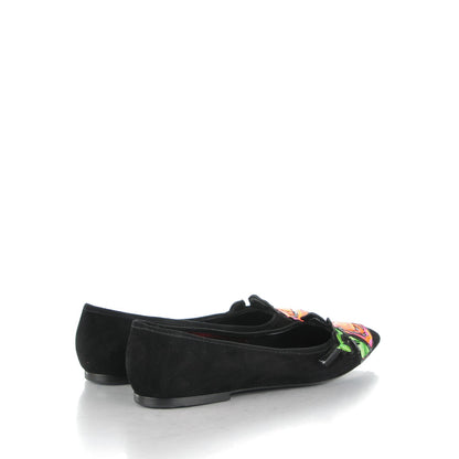 Louis Vuitton Suede Graffiti Rose Ballet Flats 39 Black 4 of 8