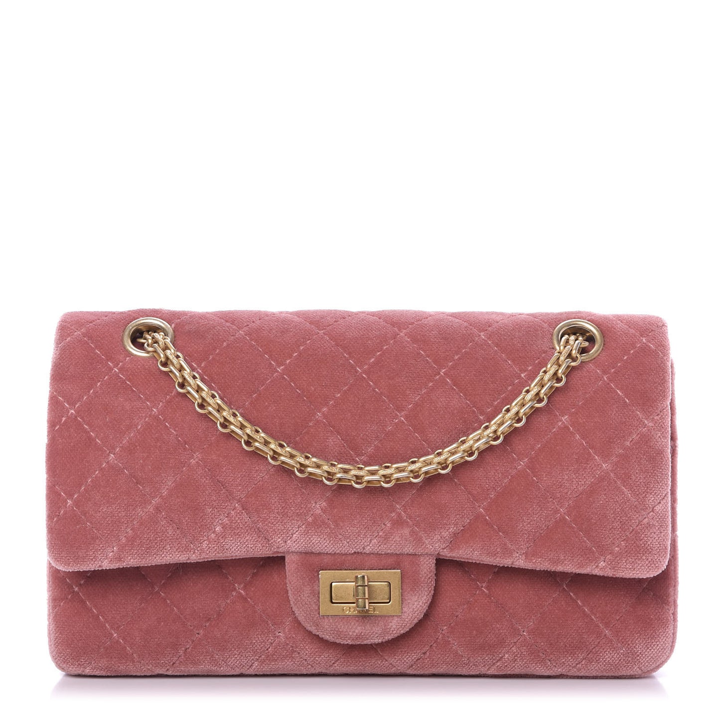Velvet Quilted 2.55 Reissue 225 Flap Pink