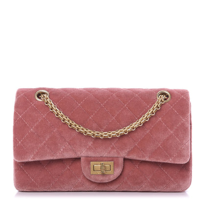 Chanel Velvet Quilted 2.55 Reissue 225 Flap Pink 1 of 12