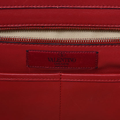 Valentino Garavani Vitello Medium Rockstud All Over Tote Rosso Valentino 6 of 13