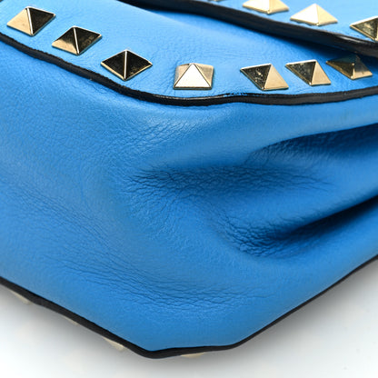 Valentino Garavani Vitello Mini Rockstud Flap Saddle Crossbody Bag Parrot 9 of 9