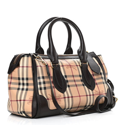 Burberry Haymarket Check Small Gladstone Chocolate 3 of 9