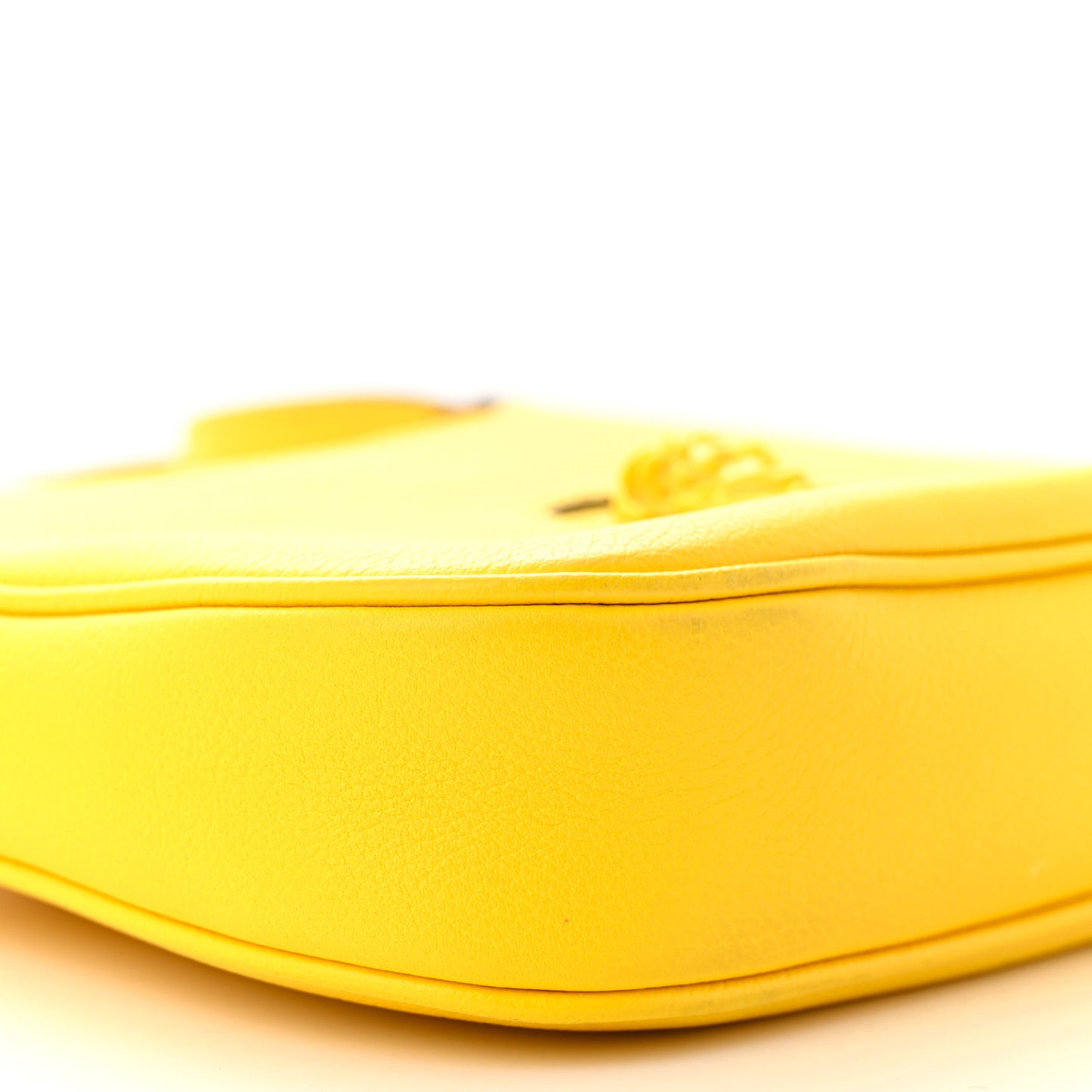 Calfskin La Medusa Mini Hobo Crossbody Yellow