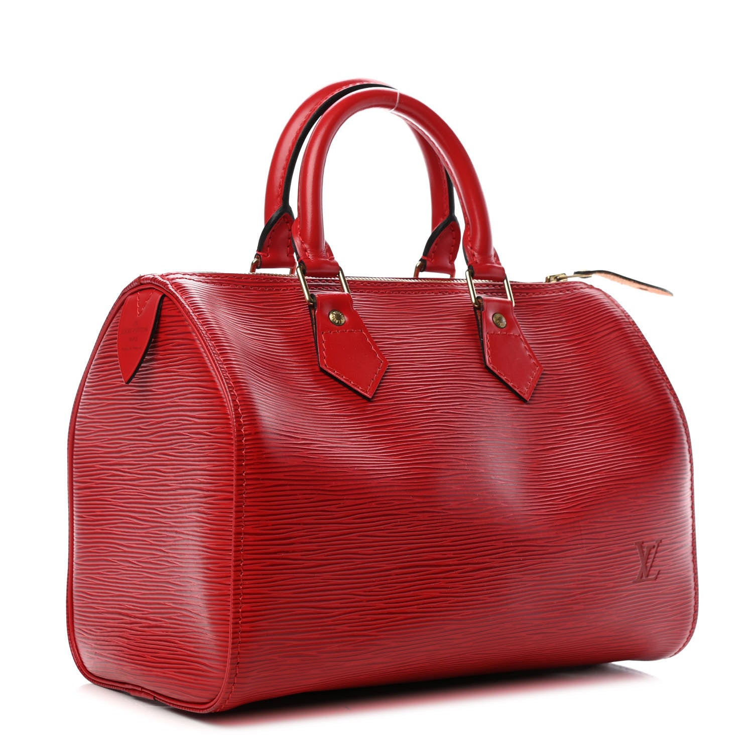 Louis Vuitton Epi Speedy 25 Castillan Red 2 of 4