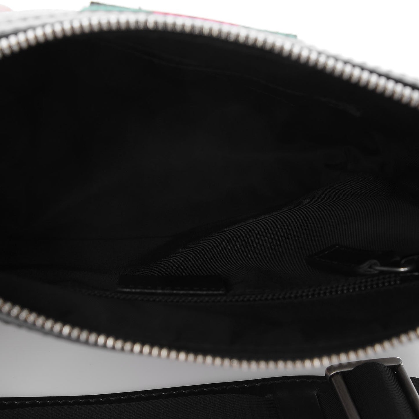 GG Supreme Monogram Web Messenger Bag Black