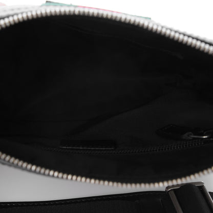 Gucci GG Supreme Monogram Web Messenger Bag Black 5 of 7
