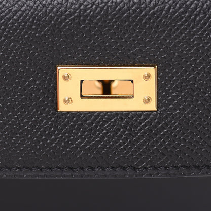 Hermes Epsom Kelly Sellier 25 Black 10 of 34