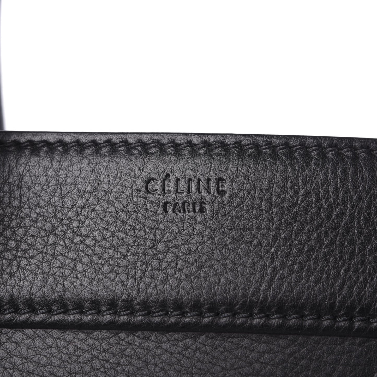 Supple Calfskin Large Phantom Luggage Black