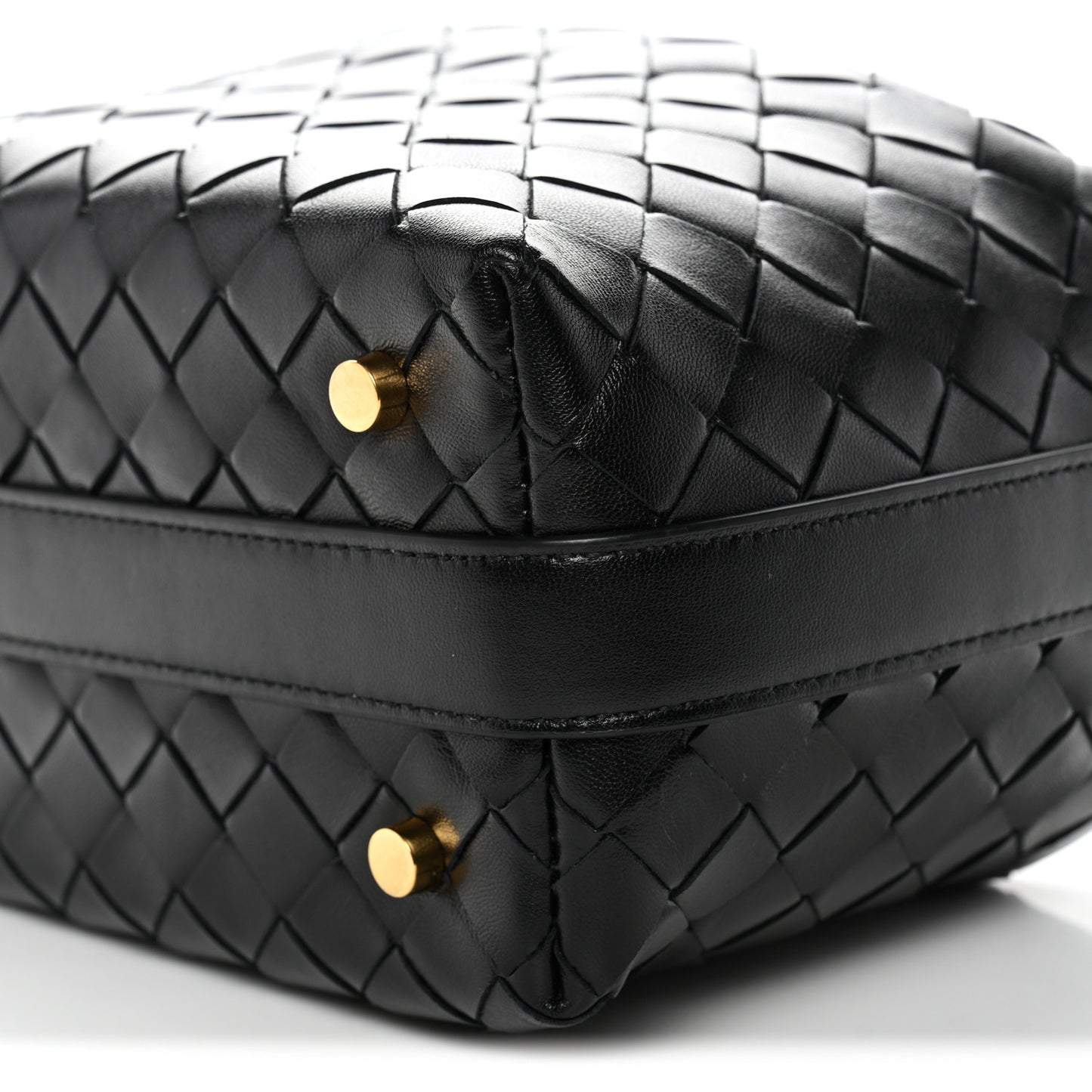 Calfskin Nappa Intrecciato Mini Wallace Black Black