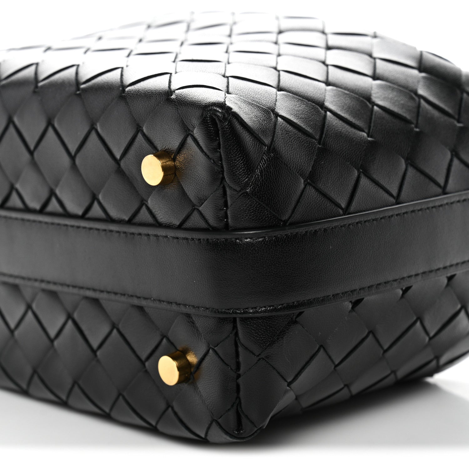 Bottega Veneta Calfskin Nappa Intrecciato Mini Wallace Black Black 10 of 12