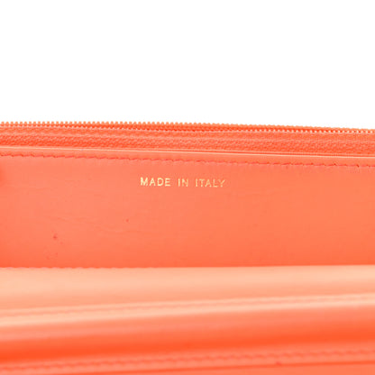 Chanel Patent Calfskin Quilted Boy Wallet On Chain WOC Orange 8 of 18