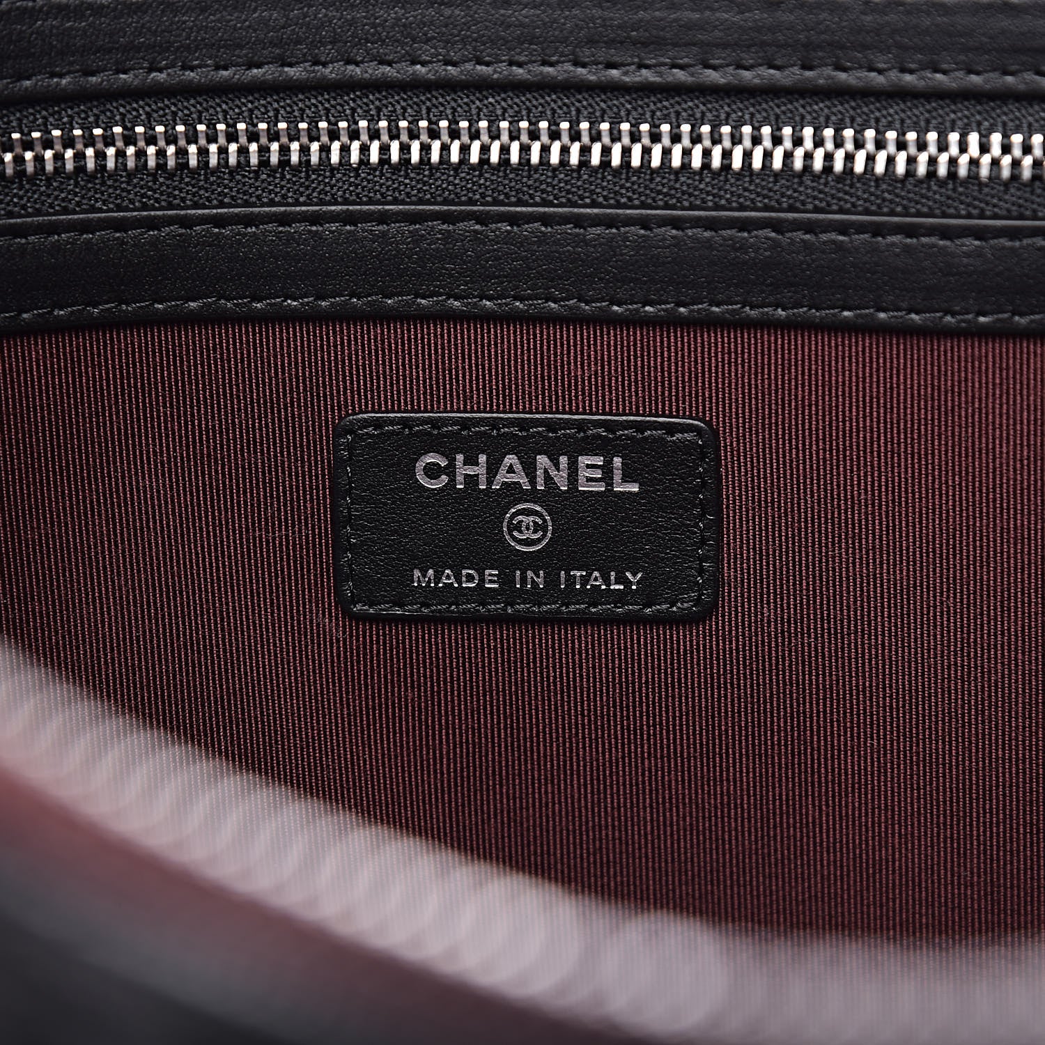 Chanel Caviar Quilted Large Cosmetic Case Black 6 of 8