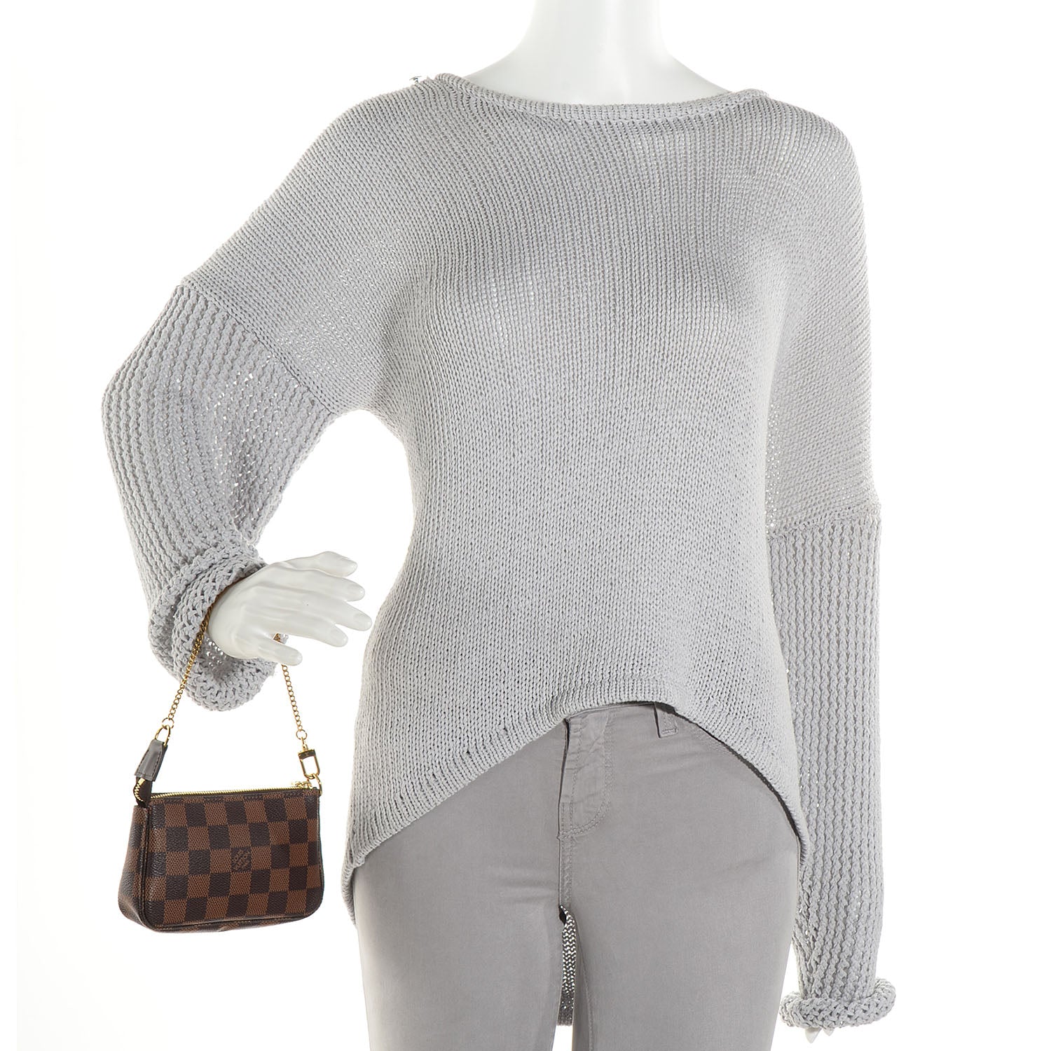 Louis Vuitton Damier Ebene Mini Pochette Accessories 2 of 7