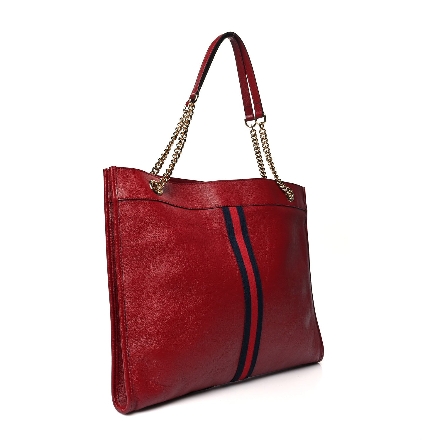 Gucci Calfskin Large Rajah Chain Tote Romantic Cherry 4 of 14
