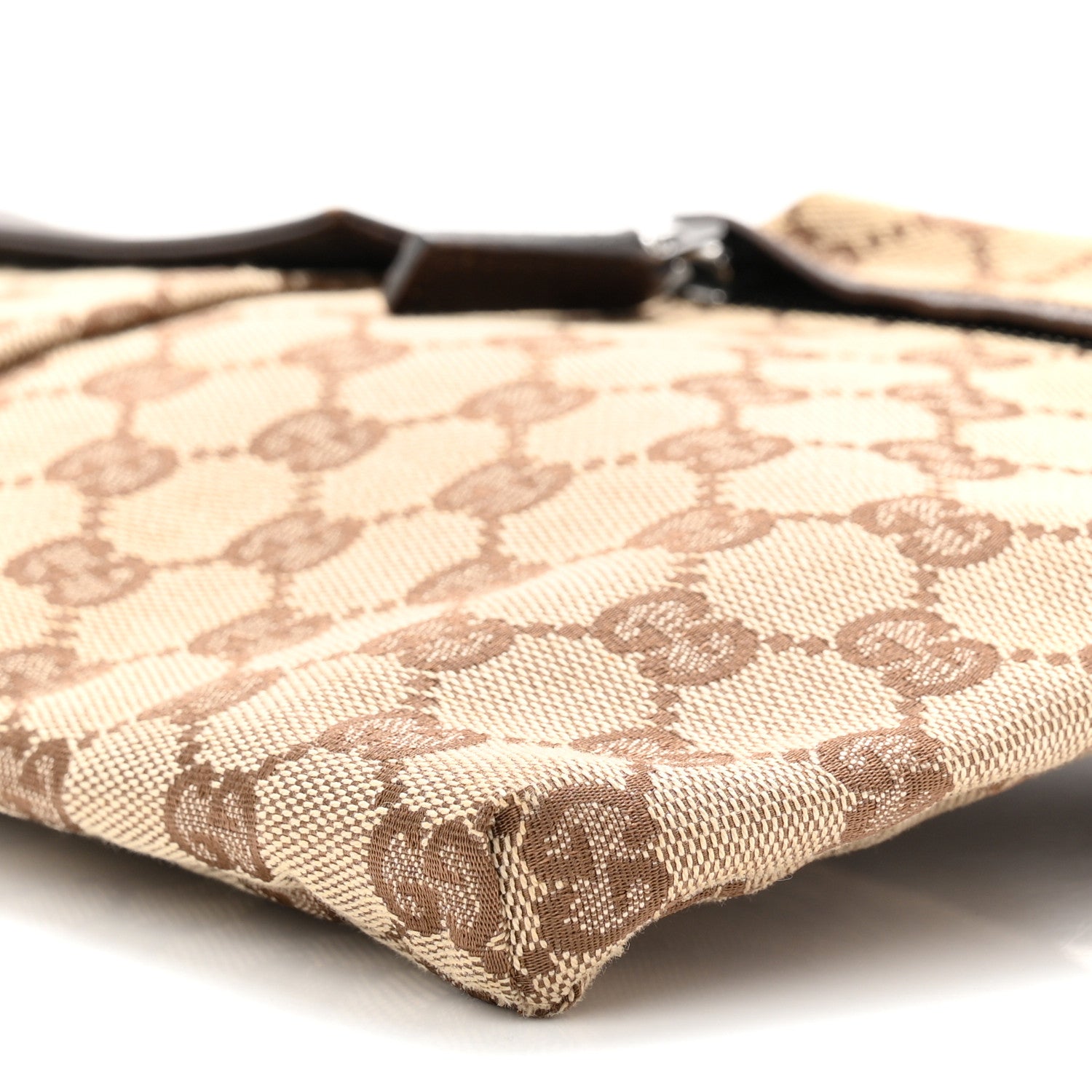 Gucci GG Monogram Double Pocket Belt Bag Dark Brown 10 of 10