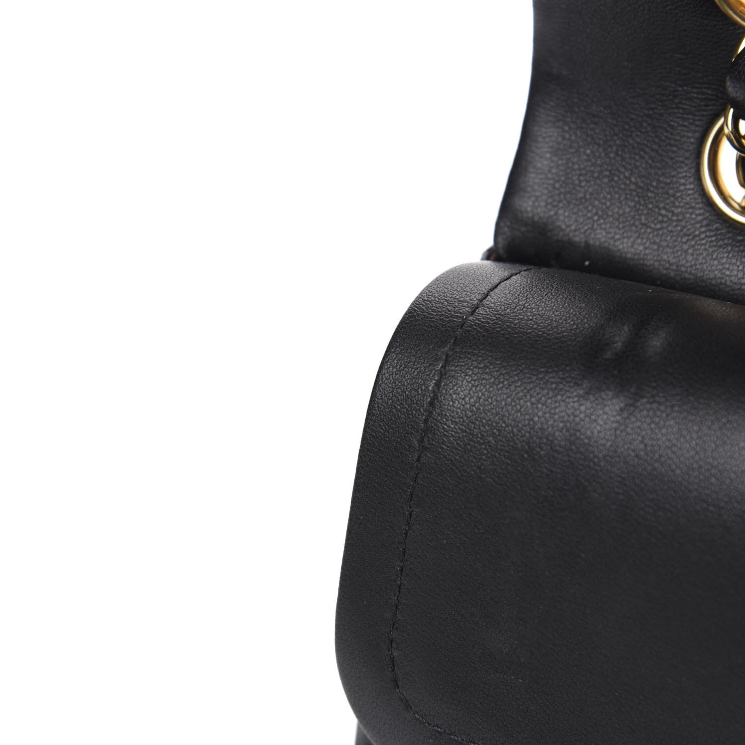 Chanel Lambskin Quilted Medium Double Flap Black 8 of 12