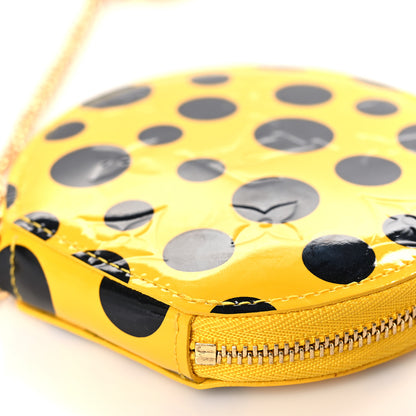 Louis Vuitton Vernis Kusama Infinity Dots Chapeau Coin Purse Yellow 8 of 8