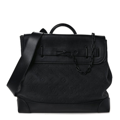 Louis Vuitton Taurillon Monogram Steamer PM Black 1 of 12