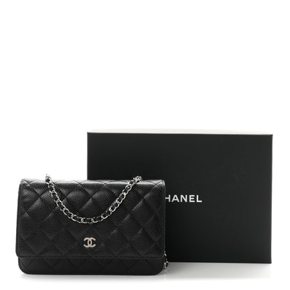 Chanel Caviar Quilted Wallet on Chain WOC Black 11 of 11